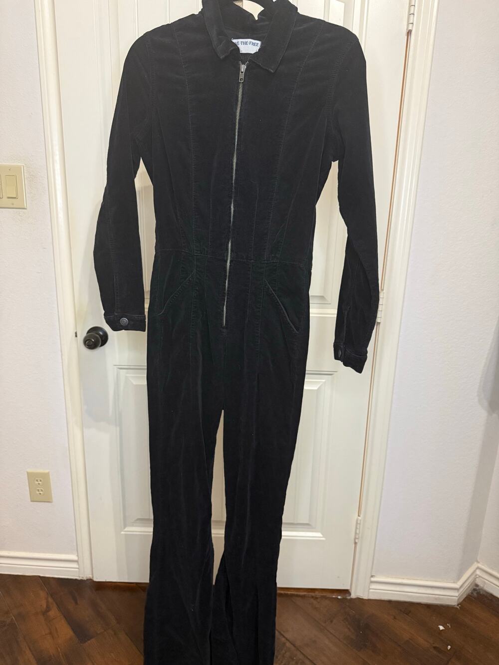 Free People 
Jayde Cord Flare Jumpsuit Size Small
